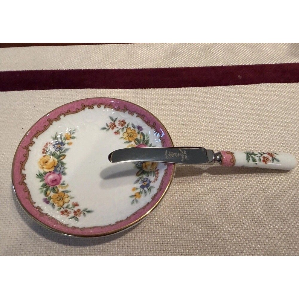 Vintage Crown Staffordshire Fine Bone China Butter Pat or Trinket dish - Picture 2 of 6